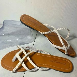 Charles Albert New York white sandals.